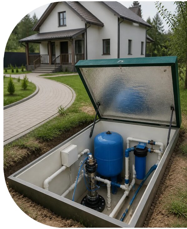 Автономное водоснабжение дома в Нягани от 152790 р. | АПаруса-Нга