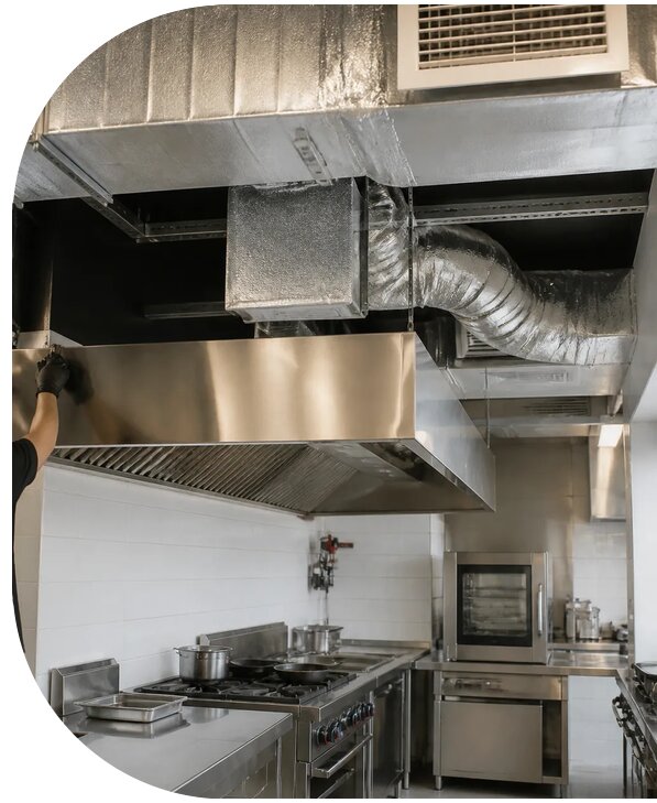 Монтаж вентиляции кафе и ресторана в Нягани от 152790 р. | АПаруса-Нга