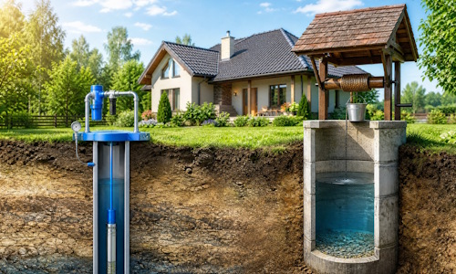 Автономное водоснабжение загородного дома Нягань: скважина или колодец